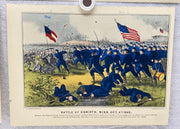 Currier & Ives Civil War Hand Colored Engraving Portfolio #4 Set of 6 Prints   - TvMovieCards.com