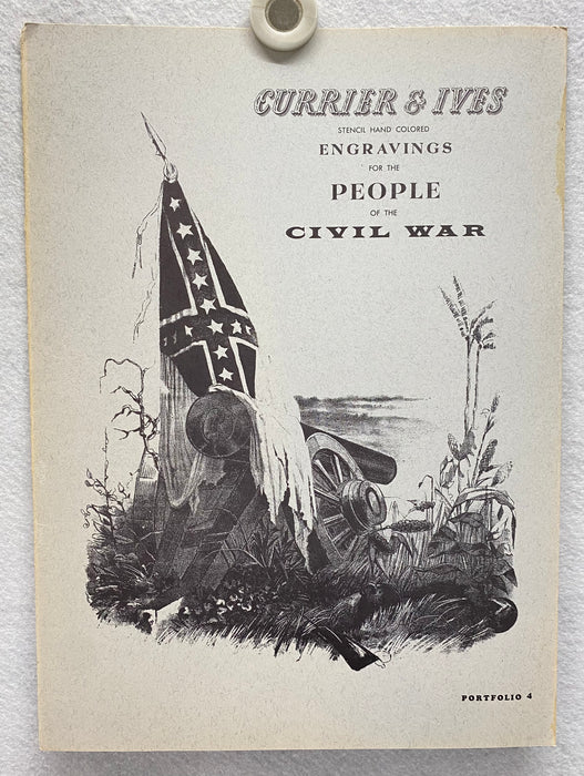 Currier & Ives Civil War Hand Colored Engraving Portfolio #4 Set of 6 Prints   - TvMovieCards.com