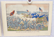 Currier & Ives Civil War Hand Colored Engraving Portfolio #5 Set of 6 Prints   - TvMovieCards.com