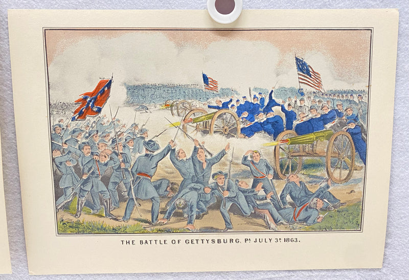 Currier & Ives Civil War Hand Colored Engraving Portfolio #5 Set of 6 Prints   - TvMovieCards.com