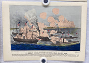 Currier & Ives Civil War Hand Colored Engraving Portfolio #7 Set of 6 Prints   - TvMovieCards.com