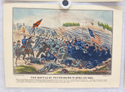 Currier & Ives Civil War Hand Colored Engraving Portfolio #8 Set of 6 Prints   - TvMovieCards.com