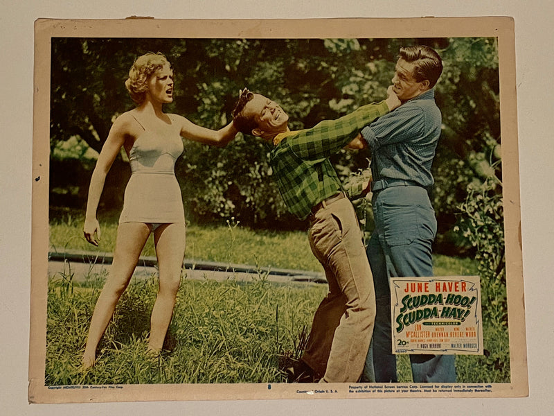 1948 Scudda Hoo! Scudda Hay! Lobby Card 11 x 14 June Haver Lon McCallister   - TvMovieCards.com