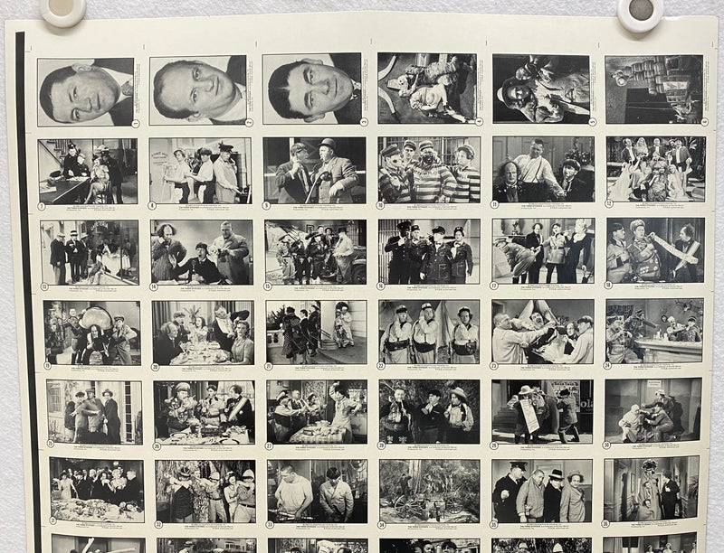 1989 Three Stooges Series Two Red Back Uncut Trading Card Sheet of 60 Cards FTCC   - TvMovieCards.com