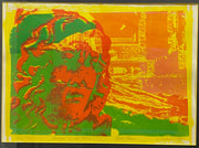 1970 Robert Perez Lithograph Signed Artist Proof "Thinking Of My Amima" 21 x 25   - TvMovieCards.com