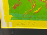 1970 Robert Perez Lithograph Signed Artist Proof "Thinking Of My Amima" 21 x 25   - TvMovieCards.com