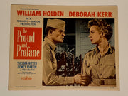 1956 The Proud and Profane Lobby Card 11 x 14 William Holden, Deborah Kerr   - TvMovieCards.com