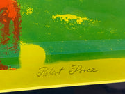 1970 Robert Perez Lithograph Signed Artist Proof "Thinking Of My Amima" 21 x 25   - TvMovieCards.com