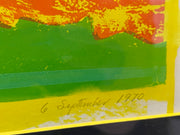 1970 Robert Perez Lithograph Signed Artist Proof "Thinking Of My Amima" 21 x 25   - TvMovieCards.com