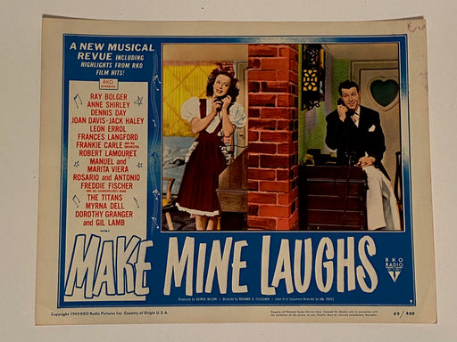 1949 Make Mine Laughs #7 Lobby Card 11 x 14 Joan Davis, Dennis Day, Ray Bolger   - TvMovieCards.com