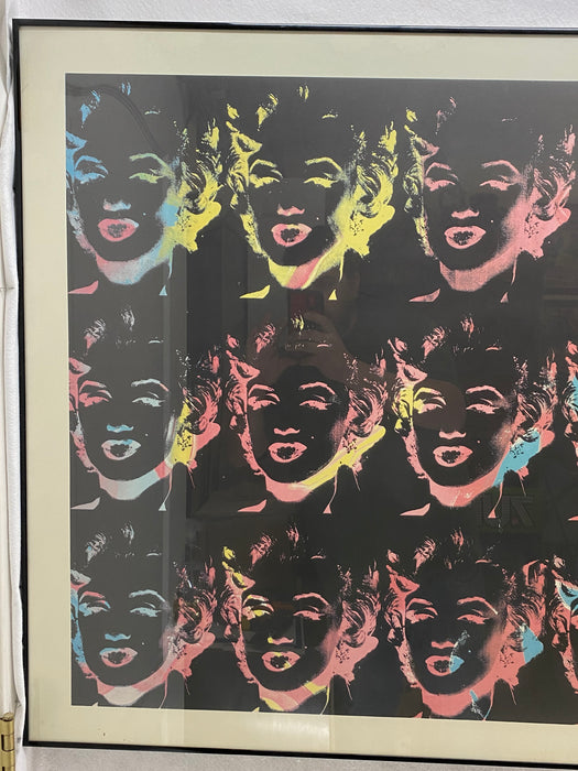 1989 Andy Warhol "Eighteen Marilyns" Reversal Series Art Print Poster 32 x 47   - TvMovieCards.com