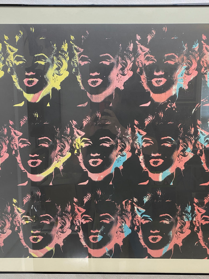 1989 Andy Warhol "Eighteen Marilyns" Reversal Series Art Print Poster 32 x 47   - TvMovieCards.com