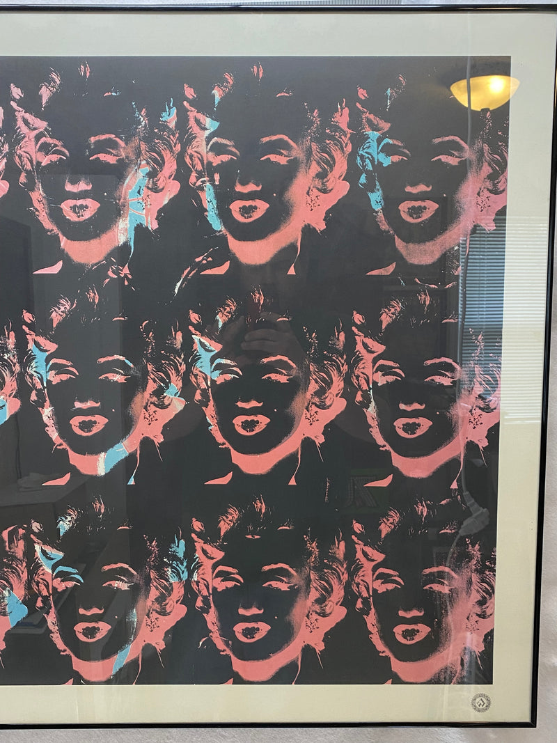 1989 Andy Warhol "Eighteen Marilyns" Reversal Series Art Print Poster 32 x 47   - TvMovieCards.com