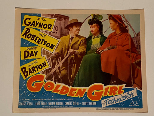 1951 Golden Girl #7 Lobby Card 11 x 14 Mitzi Gaynor, Dale Robertson, Dennis Day   - TvMovieCards.com