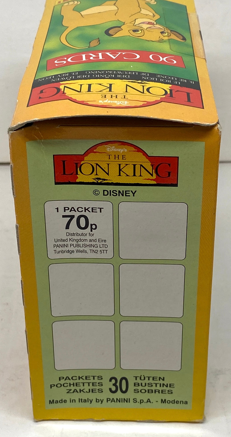 1995 Disney The Lion King Movie Trading Card Box 30 Packs Sealed Panini   - TvMovieCards.com