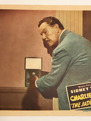 Original Charlie Chan - The Jade Mask Lobby Card #2 Sidney Toler Mantan Moreland   - TvMovieCards.com