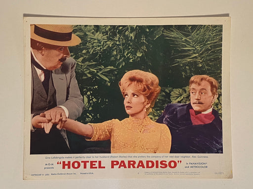 1966 Hotel Paradiso #4 Lobby Card 11 x 14  Gina Lollobrigida, Alec Guinness   - TvMovieCards.com