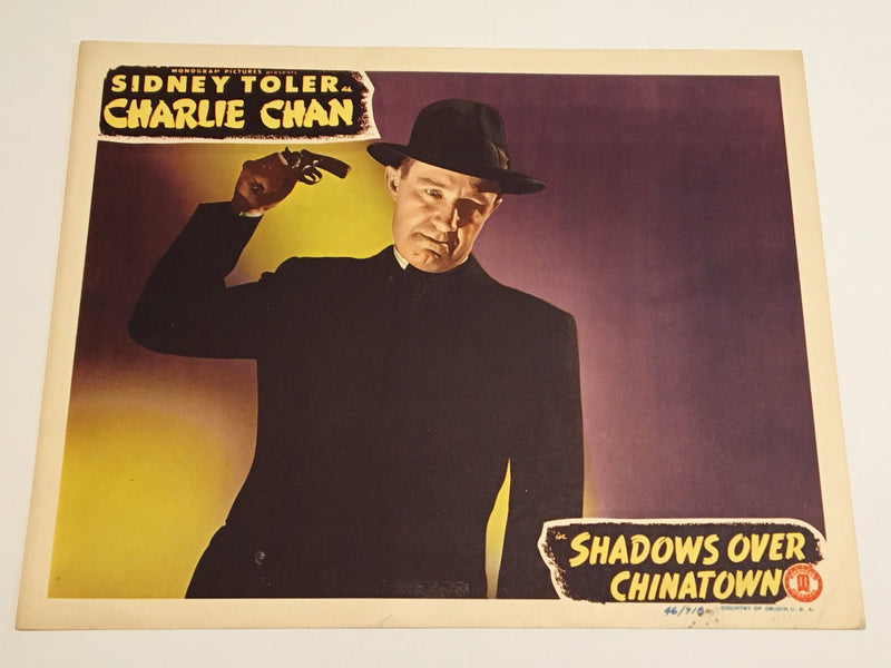 Original Charlie Chan - Shadows Over Chinatown Lobby Card #1 Sidney Toler Mantan   - TvMovieCards.com