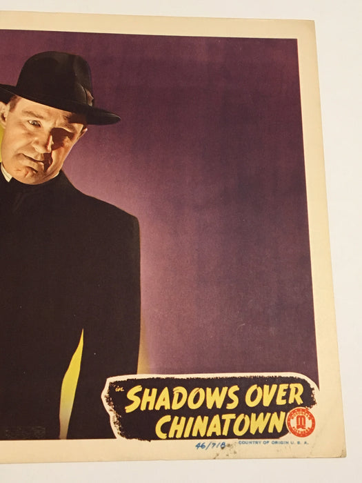 Original Charlie Chan - Shadows Over Chinatown Lobby Card #1 Sidney Toler Mantan   - TvMovieCards.com
