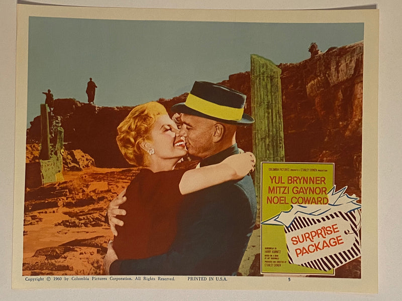 1960 Surprise Package #5 Lobby Card 11 x 14 Yul Brynner Mitzi Gaynor Noël Coward   - TvMovieCards.com