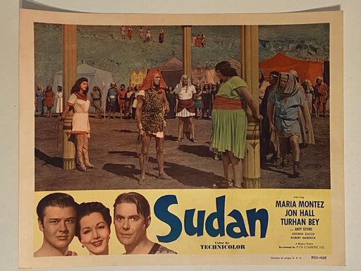 Sudan (1945) Lobby Card 1950R Featuring Maria Montez Jon Hall Turhan Bey   - TvMovieCards.com