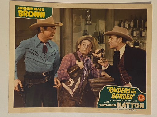 1944 Raiders of the Border Lobby Card 11 x 14 Johnny Mack Brown Raymond Hatton   - TvMovieCards.com