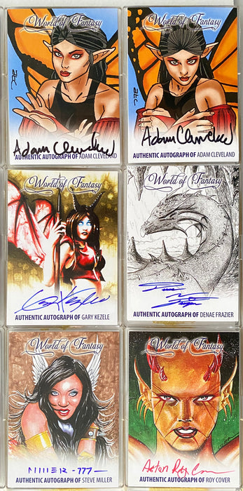 12 Different World of Fantasy Autograph Fold Out Z Card Lot Breygent 2012   - TvMovieCards.com