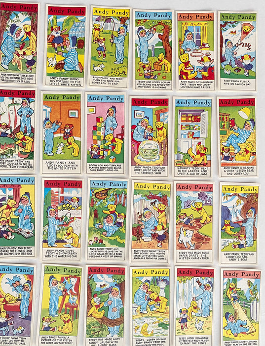 1960 Andy Pandy Complete Trading Card Set of 50 Cards Primrose Confectionary Co   - TvMovieCards.com