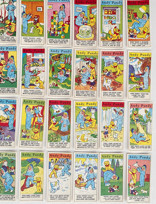 1960 Andy Pandy Complete Trading Card Set of 50 Cards Primrose Confectionary Co   - TvMovieCards.com