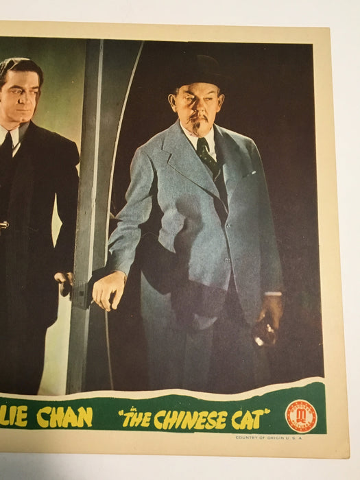 Original Charlie Chan 1944 - The Chinese Cat Lobby Card #3 Sidney Toler Mantan   - TvMovieCards.com