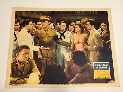 Original Charlie Chan In Panama - 1940 Lobby Card #1 Sidney Toler Rogers Atwill   - TvMovieCards.com