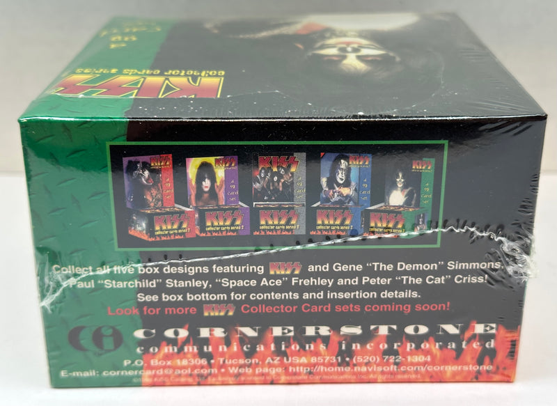 1998 Kiss Series Two 2 Peter Criss Trading Card Box Green 36CT Cornerstone   - TvMovieCards.com