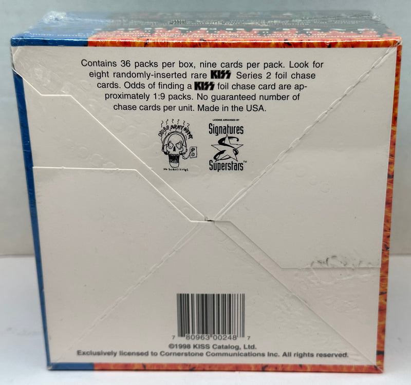 1998 Kiss Series Two 2 Ace Frehley Trading Card Box Blue 36CT Cornerstone   - TvMovieCards.com