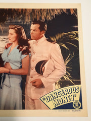 Original Charlie Chan - Dangerous Money Lobby Card #2 Sidney Toler Gloria Warren   - TvMovieCards.com