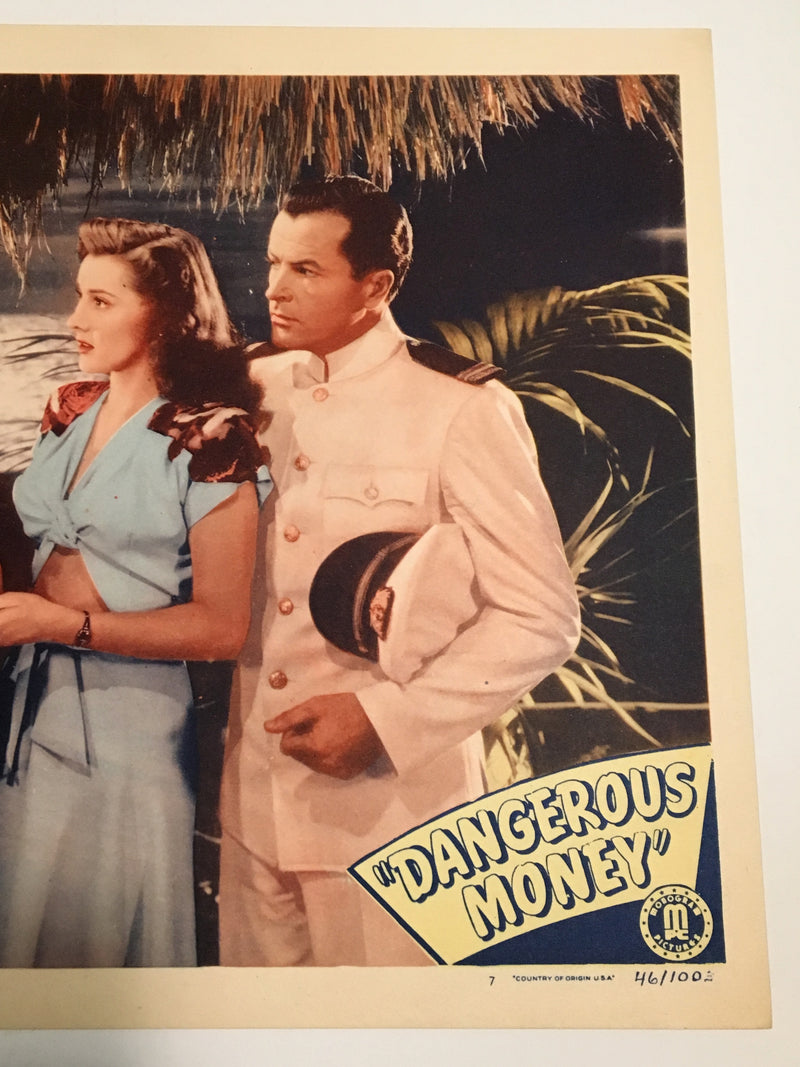 Original Charlie Chan - Dangerous Money Lobby Card #2 Sidney Toler Gloria Warren   - TvMovieCards.com