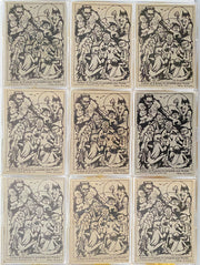 Monster Initial Stickers 1973 Topps Vintage Puzzle Trading Card Set of 9 Chase C - TvMovieCards.com