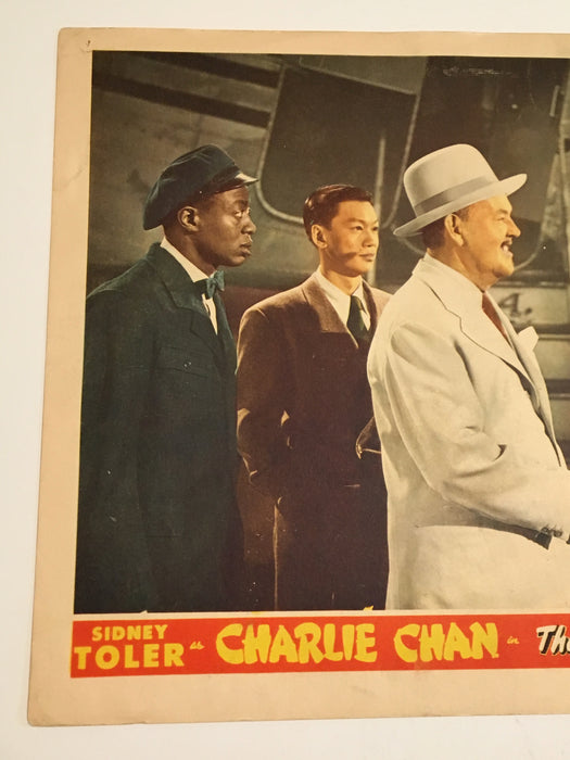 Original Charlie Chan - Red Dragon Lobby Card Sidney Toler Fortunio Bonanova   - TvMovieCards.com