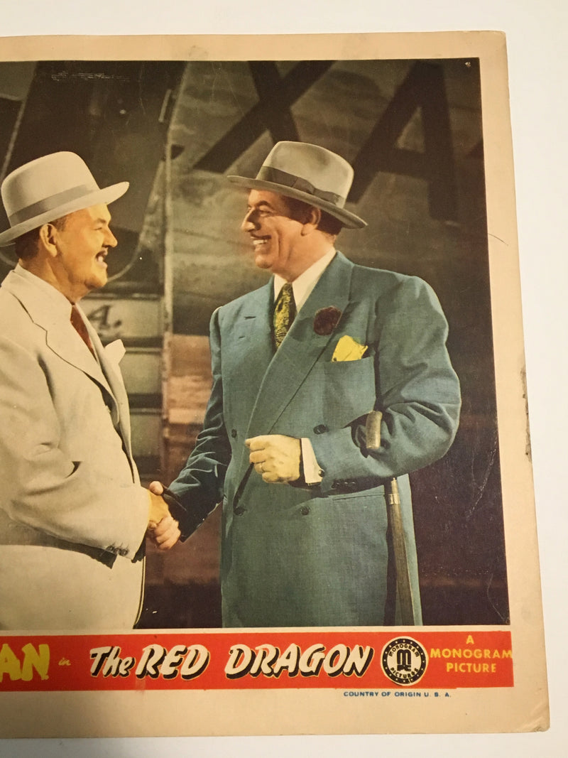 Original Charlie Chan - Red Dragon Lobby Card Sidney Toler Fortunio Bonanova   - TvMovieCards.com