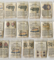 Vintage 1970 (23) Big Top Tattoo Stick On Tattoo Factory Sealed Cello Packs   - TvMovieCards.com