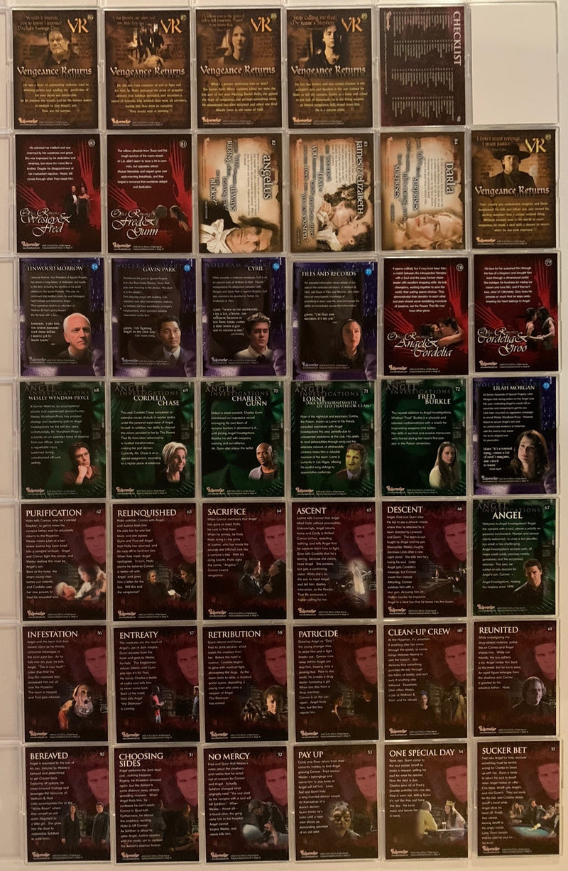 Angel Season 3 Base Card Set 90 Cards   - TvMovieCards.com
