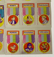 1975 Hanna Barbera Make Em Heroes Put-Ons Vintage Uncut Foil Sticker Card Set   - TvMovieCards.com