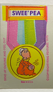 1975 Hanna Barbera Make Em Heroes Put-Ons Vintage Uncut Foil Sticker Card Set   - TvMovieCards.com