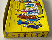 1975 Hanna Barbera Make Em Heroes Put-Ons Vintage Empty Sticker Card Box   - TvMovieCards.com