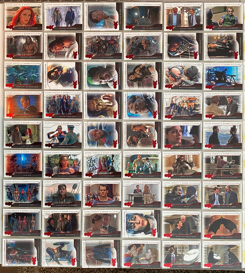 CZX DC Super Heroes & Super-Villains Complete 54 Card Red Parallel Base Set 2019 - TvMovieCards.com