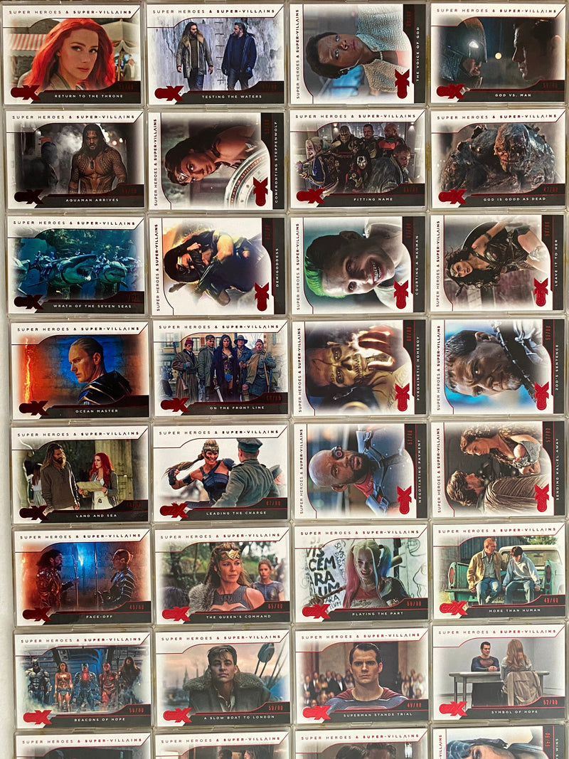 CZX DC Super Heroes & Super-Villains Complete 54 Card Red Parallel Base Set 2019 - TvMovieCards.com