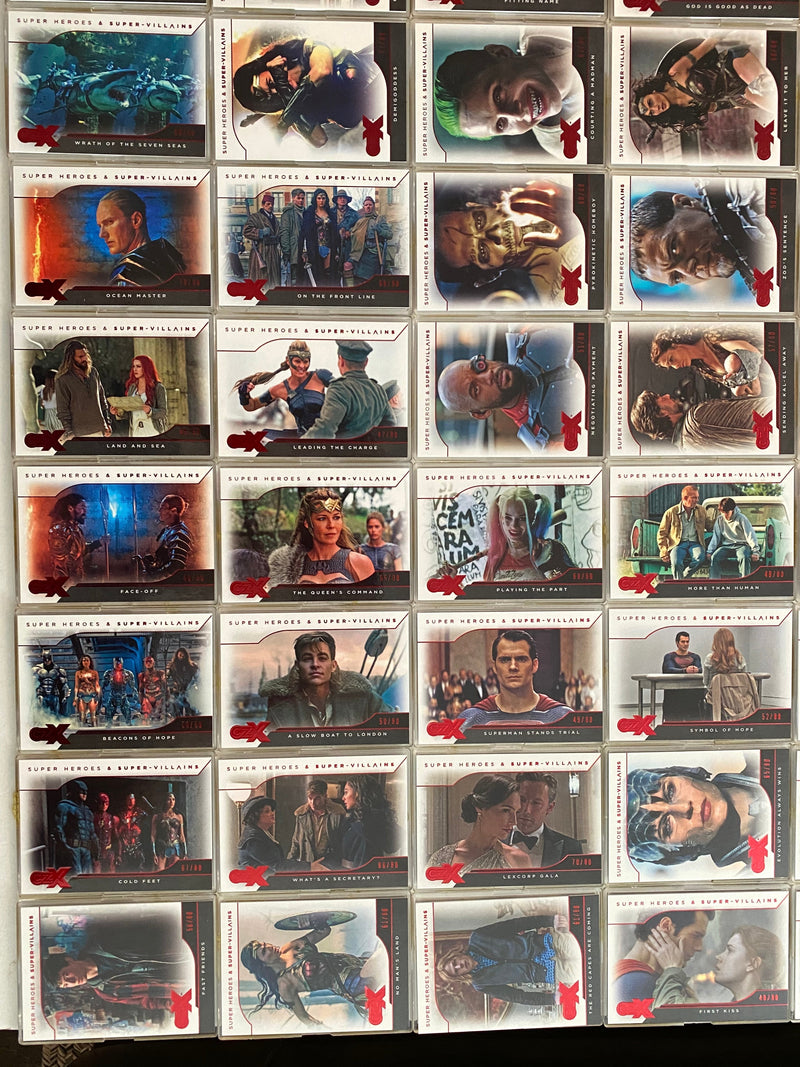 CZX DC Super Heroes & Super-Villains Complete 54 Card Red Parallel Base Set 2019 - TvMovieCards.com