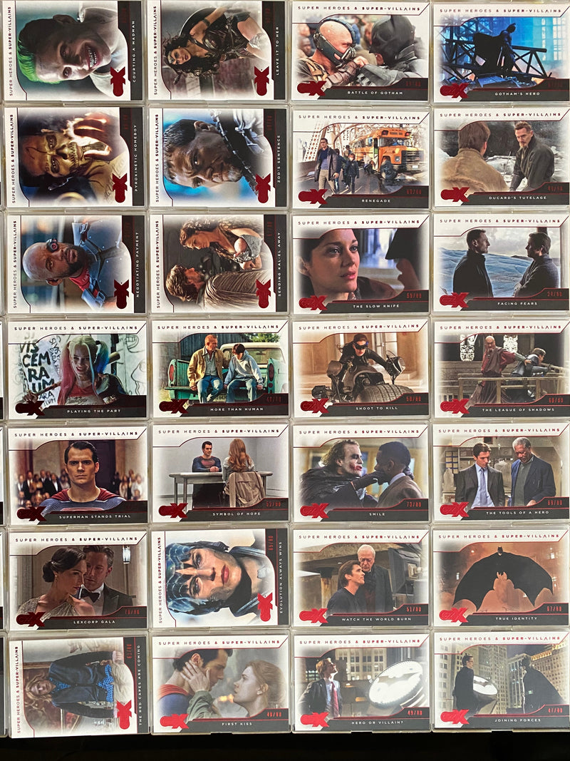 CZX DC Super Heroes & Super-Villains Complete 54 Card Red Parallel Base Set 2019 - TvMovieCards.com