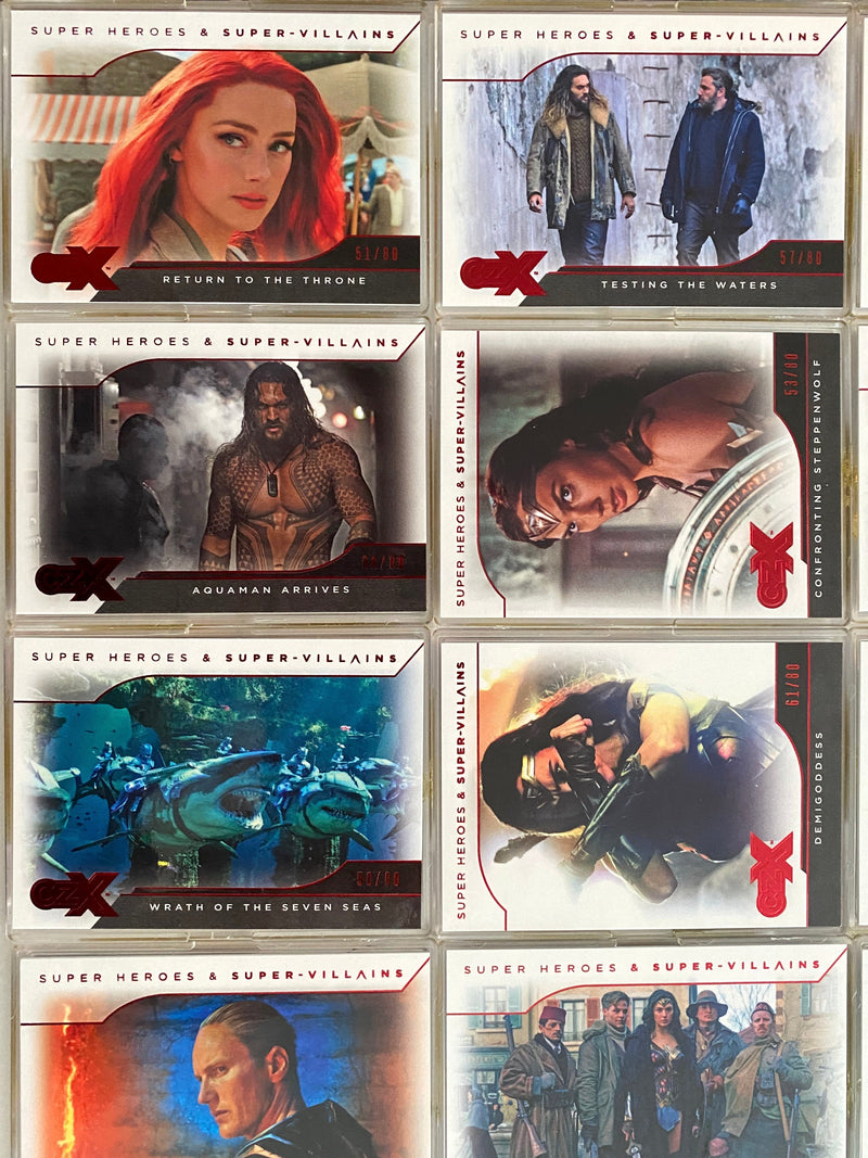 CZX DC Super Heroes & Super-Villains Complete 54 Card Red Parallel Base Set 2019 - TvMovieCards.com