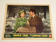 Original Charlie Chan Shanghai Cobra Lobby Card #2 Sidney Toler Mantan Moreland   - TvMovieCards.com