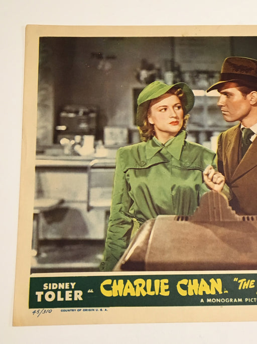 Original Charlie Chan Shanghai Cobra Lobby Card #2 Sidney Toler Mantan Moreland   - TvMovieCards.com